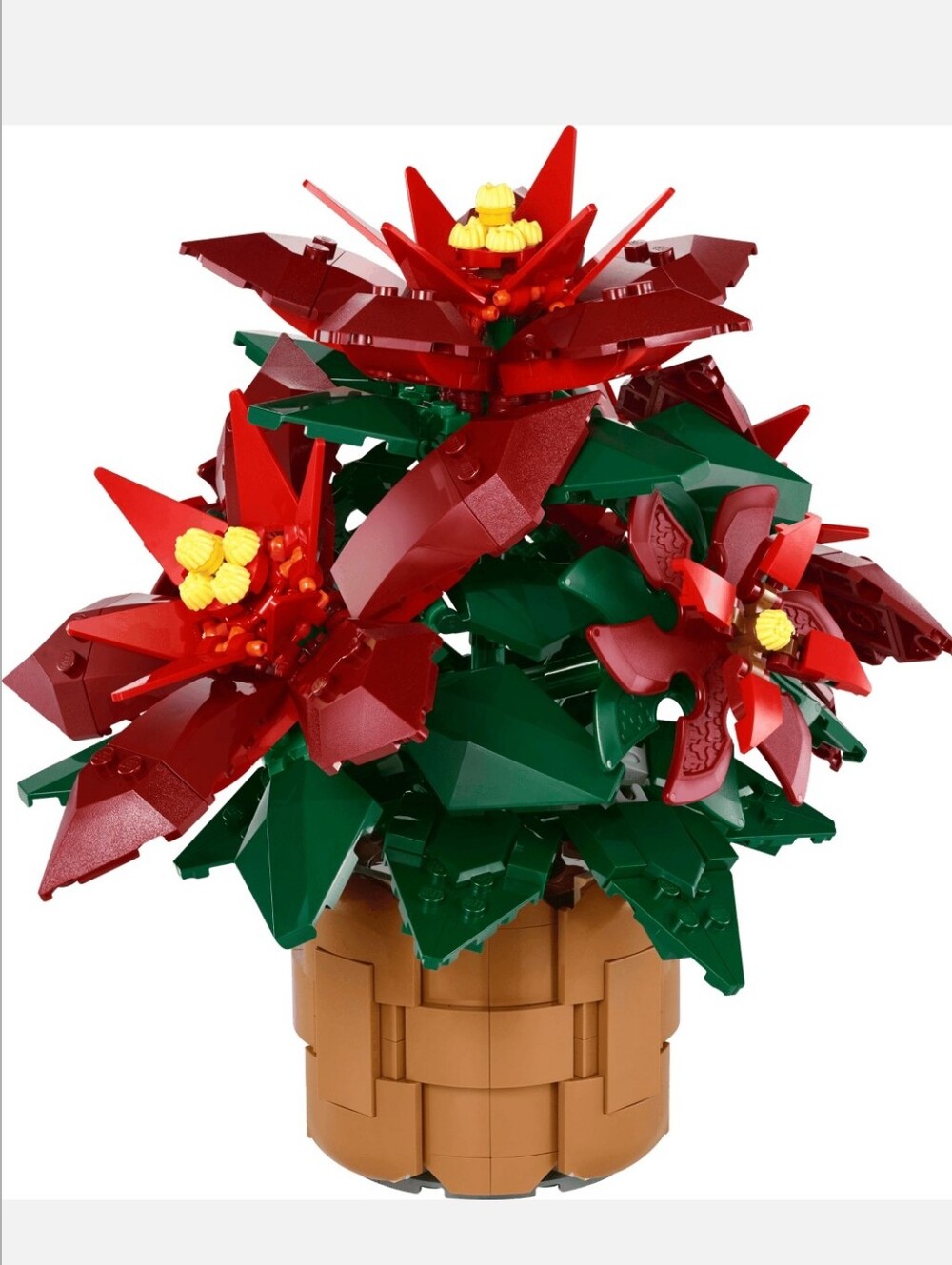 LEGO Icons Poinsettia Plant Building Set and Centerpiece Table Decoration 10370